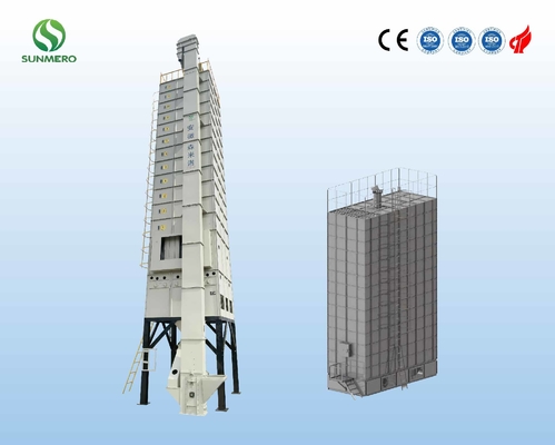 เครื่องอบข้าวเปลือก 15T สำหรับศูนย์อบแห้งข้าวเปลือกก่อนการสีข้าว