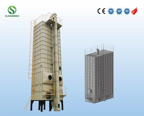150tons 380V เครื่องเป่าข้าวโพดเครื่องอบข้าวเปลือกสำหรับโรงสีข้าว