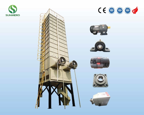 ISO18001 Certified 22T Paddy Grain Dryer ประสิทธิภาพการอบแห้งสูง