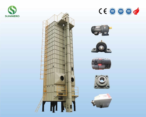 เครื่องอบเมล็ดข้าวแบบหมุนเวียนอัตโนมัติ 27000KG ต่อชุดสำหรับการอบแห้งข้าวเปลือก