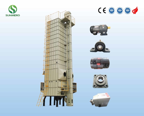 เครื่องอบเมล็ดพืชหมุนเวียนอัจฉริยะแบบต่อเนื่อง Flow Corn Dryer Automatic