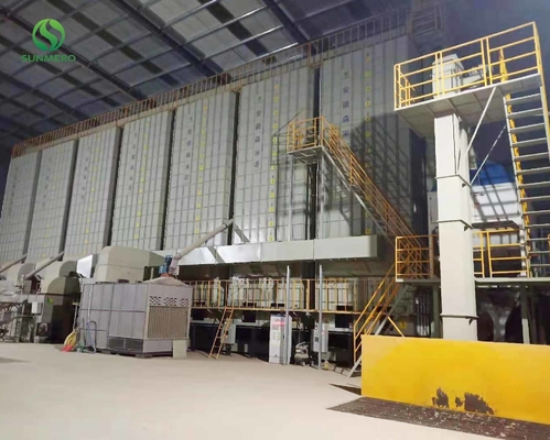150tons 380V เครื่องเป่าข้าวโพดเครื่องอบข้าวเปลือกสำหรับโรงสีข้าว