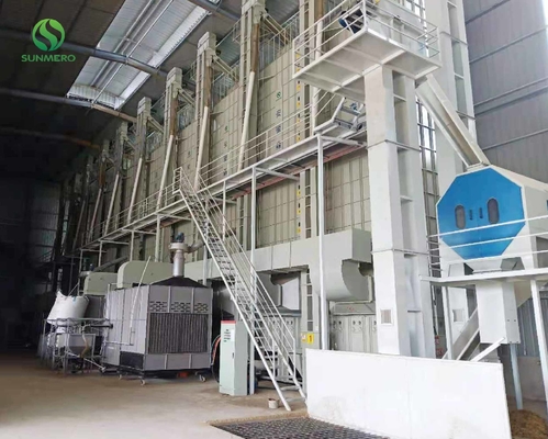 3Kw Grain Machinery เครื่องอบแห้งข้าว 8 ตันต่อชั่วโมงสำหรับโรงงานแปรรูปข้าว