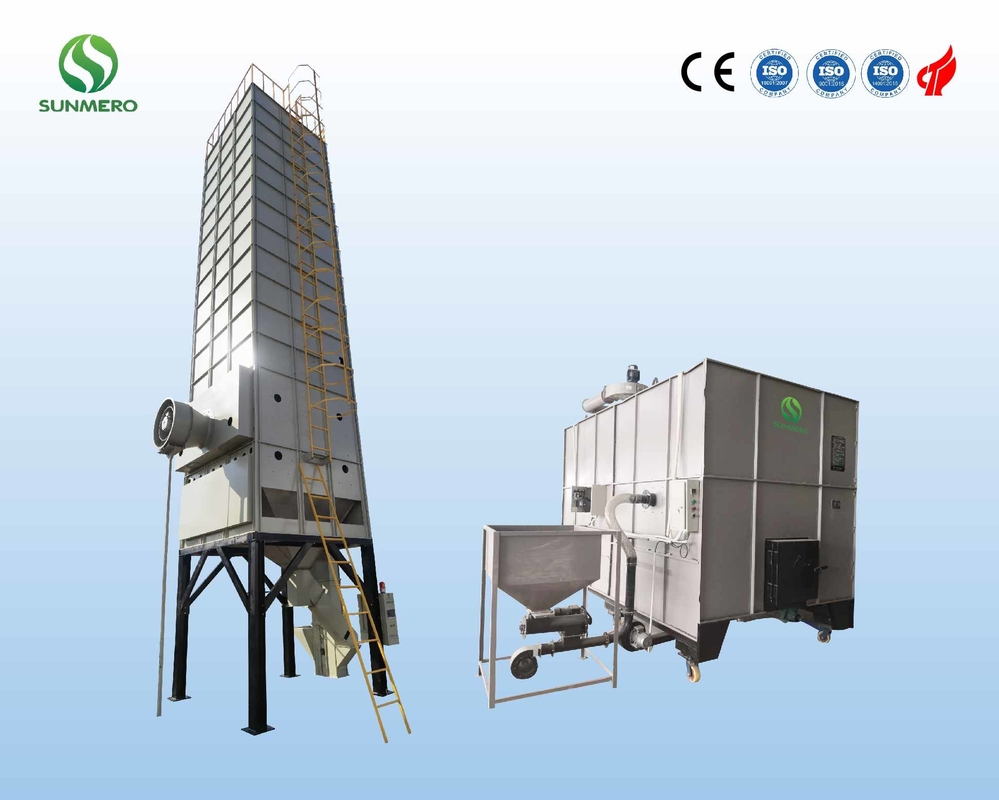 1450rpm Tower Type Grain Dryer Machine แนวนอนสำหรับซีเรียล