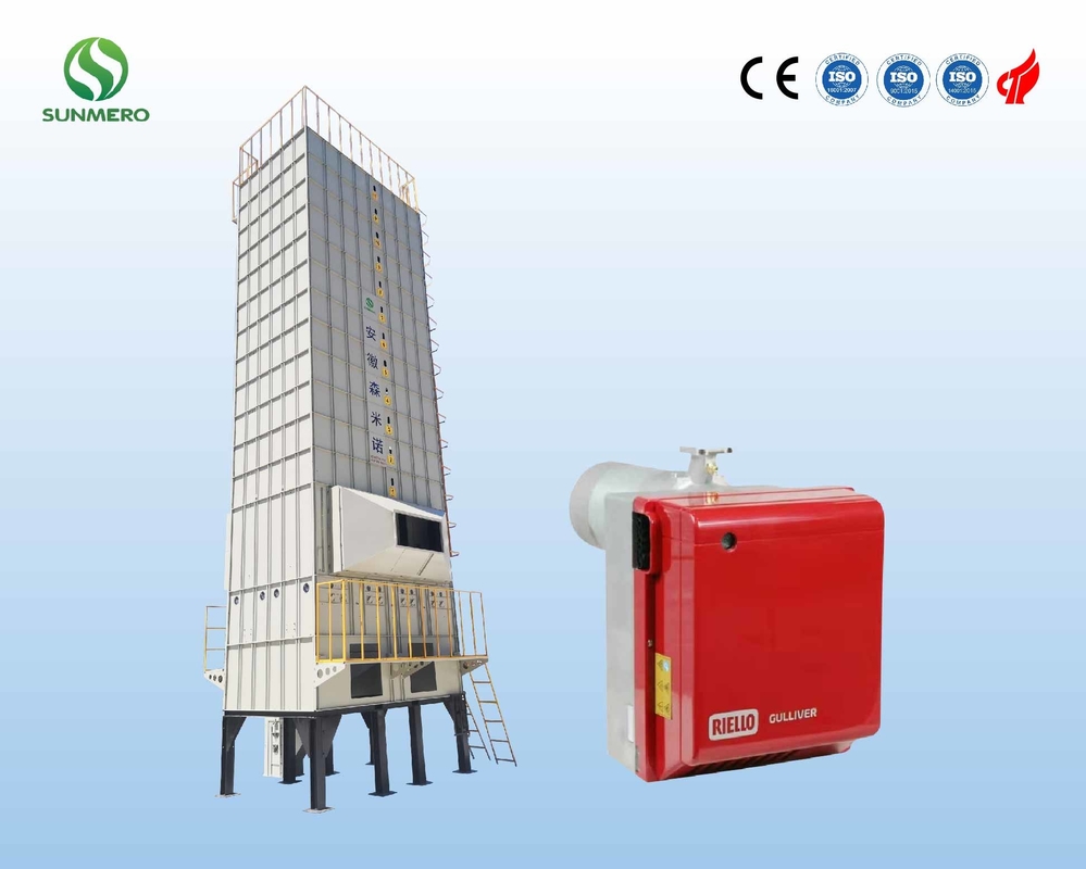 เครื่องอบเมล็ดข้าวแบบหมุนเวียนอุณหภูมิต่ำ ISO9001 อนุมัติสำหรับข้าวโพด
