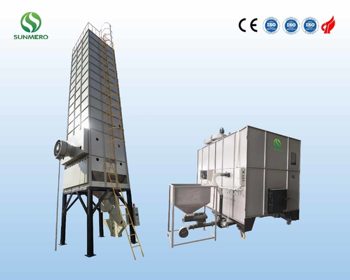 1450rpm Tower Type Grain Dryer Machine แนวนอนสำหรับซีเรียล
