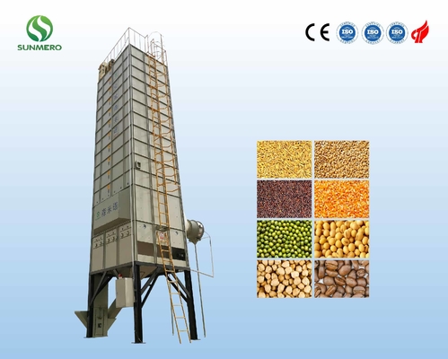 3kW 22T เครื่องอบเมล็ดพืชหมุนเวียนแบบผสมเครื่องอบเมล็ดพืชแบบไหลสำหรับการจัดเก็บ